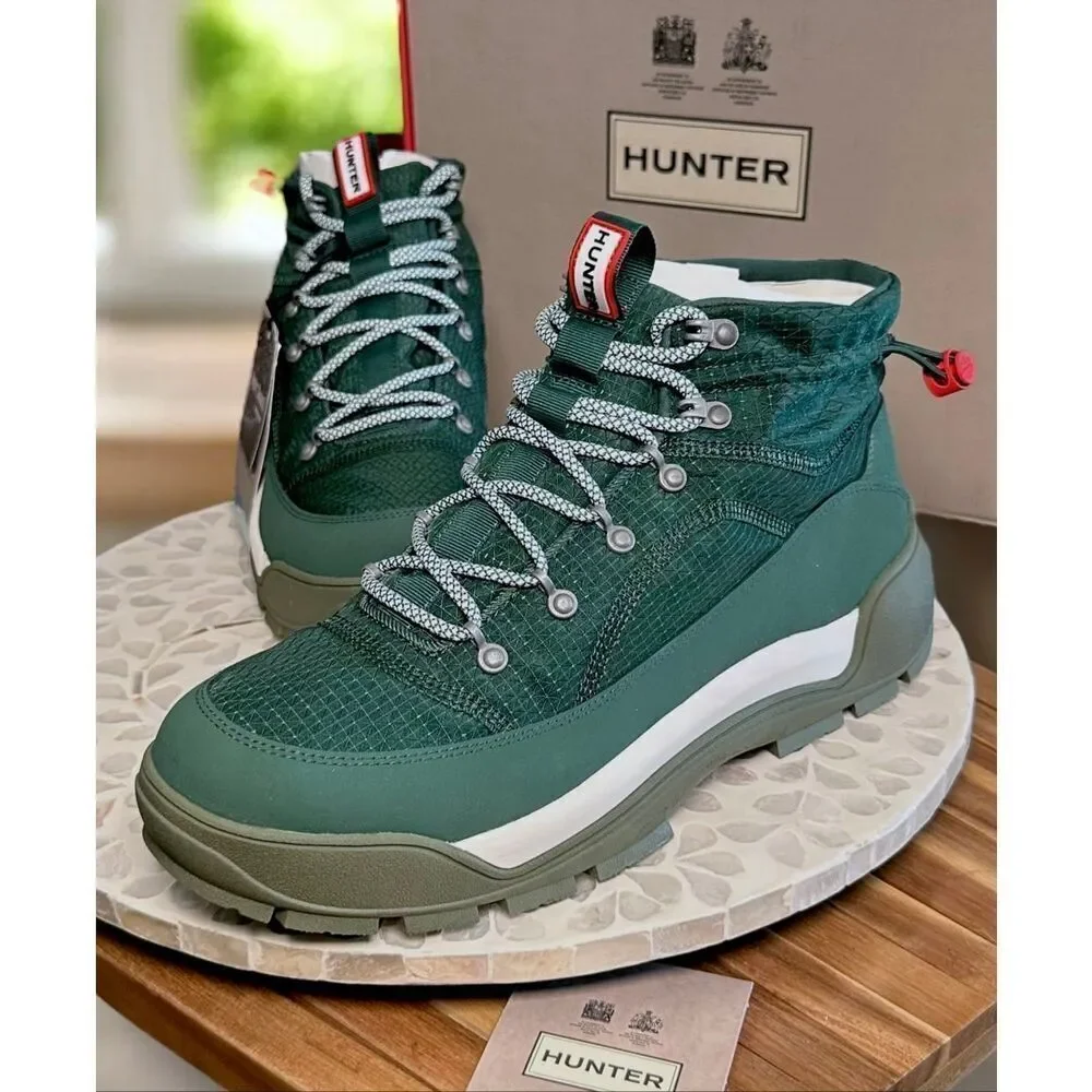 Hunter Travel Explorer Boot Thicket Green Waterproof Hiking Outdoor Men’s 11 EU